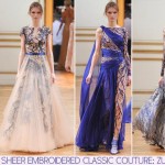 Zuhair Murad Fall 2013 Couture sheer embroidered dresses